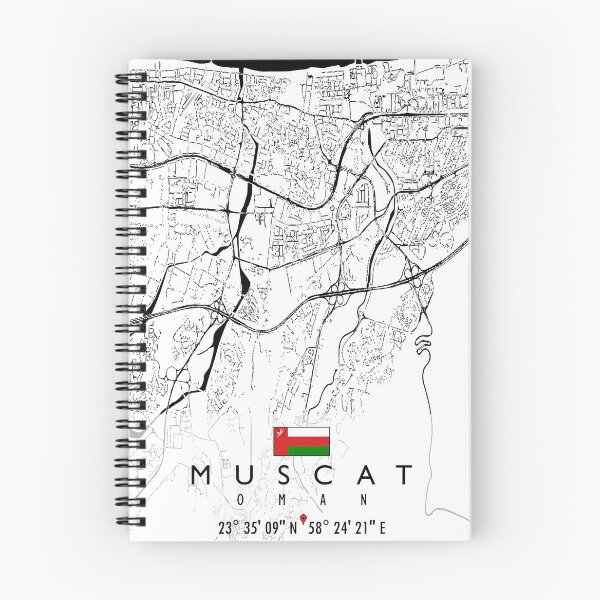 Item preview, MUSCAT MAP OMAN designed and sold by hatimelhag.