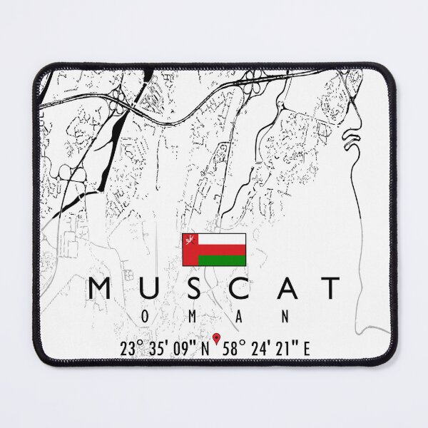 Item preview, MUSCAT MAP OMAN designed and sold by hatimelhag.
