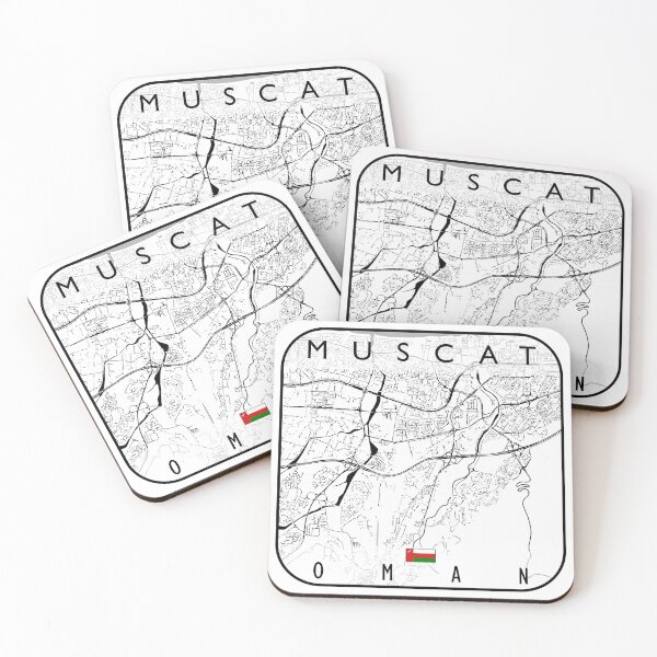 Item preview, MUSCAT MAP OMAN designed and sold by hatimelhag.