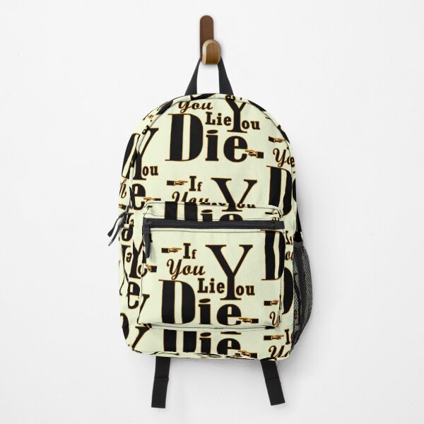 Item preview, funny lie and die sticker designed and sold by hutofdesigns.