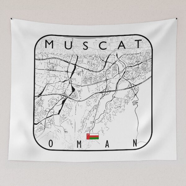 Item preview, MUSCAT MAP OMAN designed and sold by hatimelhag.