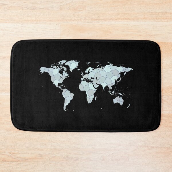 Item preview, Geometric Pattern World Map Background designed and sold by Kiki Art.