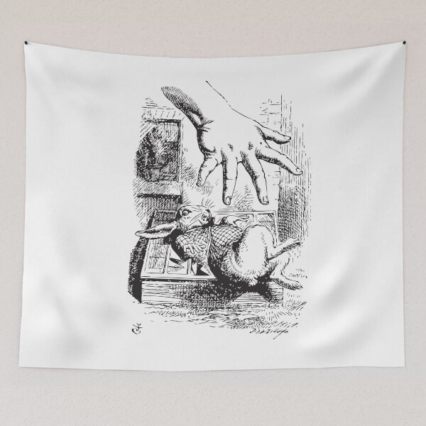 Item preview, Giant Alice reaches for the White Rabbit designed and sold by Marilyn Ratnadevi Evans.