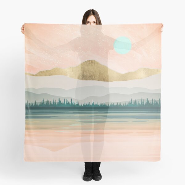 Aperçu de l'œuvre Lac de la forêt printanière créée et vendue par spacefrogdesign.