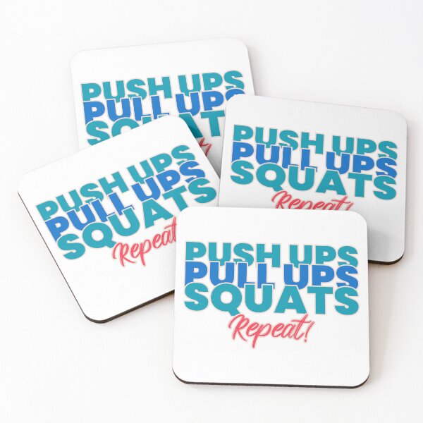 Item preview, Pushups Pullups Squats Repeat  designed and sold by EemWal.