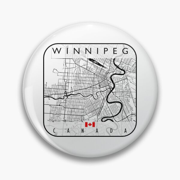 Artikelvorschau, WINNIPEG KARTE KANADA entworfen und verkauft von hatimelhag.