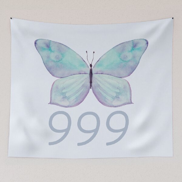 Item preview, Watercolor Butterfly - Angel Number 999 designed and sold by mooneko.