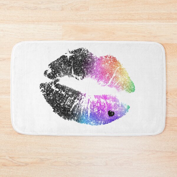 Item preview, Rainbow Black Makeup Lipstick Kiss Mark Love Girl Crazy designed and sold by Jolly-Yosei.