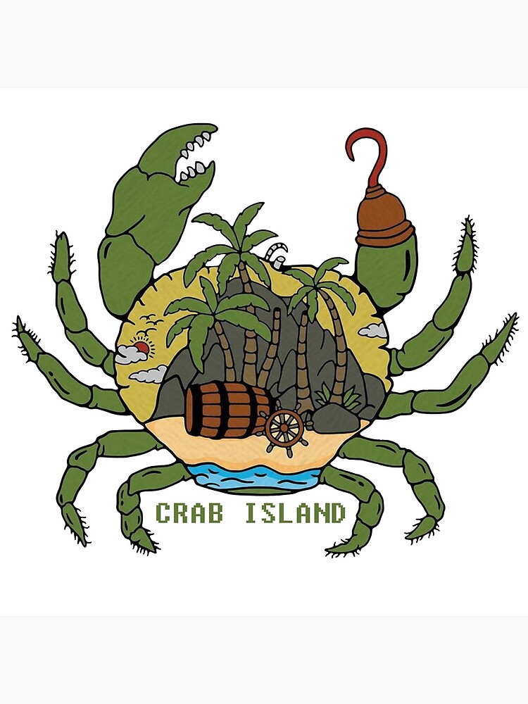 "Crab Island" Poster for Sale by Ulyaa Redbubble
