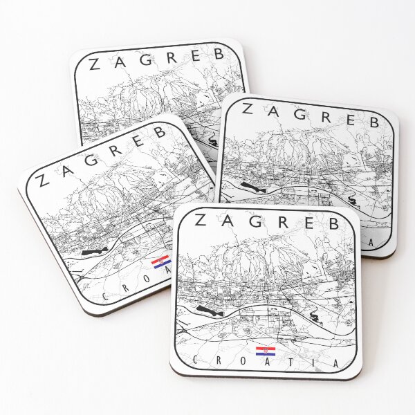 Item preview, ZAGREB MAP CROATIA designed and sold by hatimelhag.