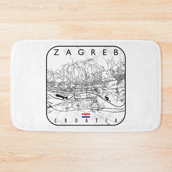Item preview, ZAGREB MAP CROATIA designed and sold by hatimelhag.