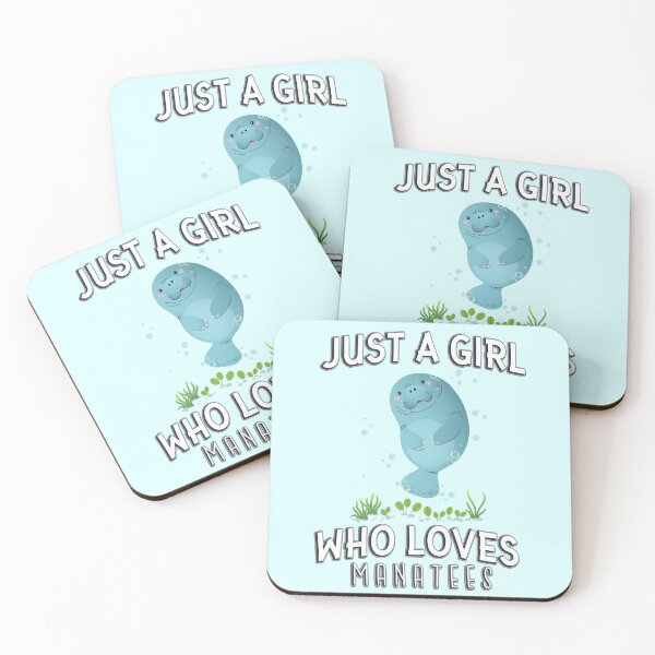 Item preview, Just A Girl Who Loves Manatees designed and sold by PlusPlayStore.