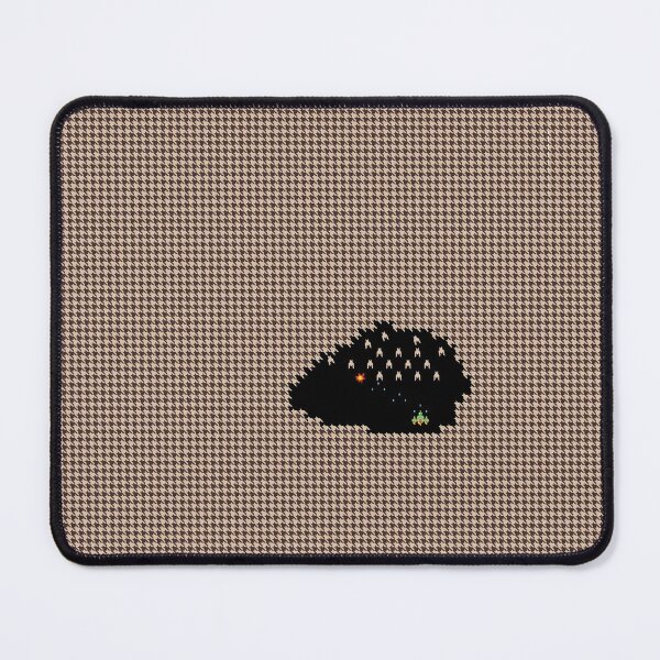 Item preview, Houndstooth Invaders (beige) designed and sold by NinusAndMisiu.