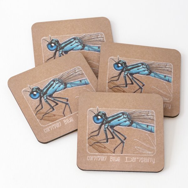 Item preview, Common Blue Damselfly designed and sold by LoisaArt.