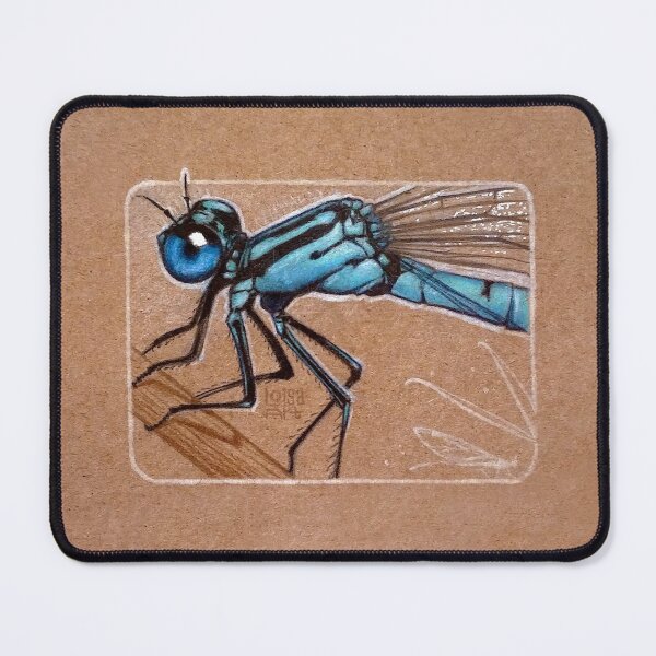 Item preview, Common Blue Damselfly designed and sold by LoisaArt.