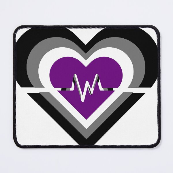 Item preview, Pride Flag Hearts - Asexual designed and sold by thesassypanda.