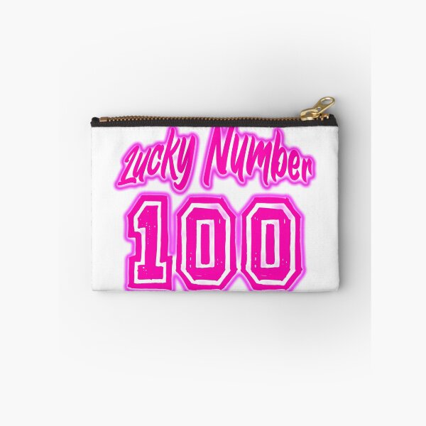 Aperçu de l'œuvre Numéro porte-bonheur rose 100 créée et vendue par swiftjace.