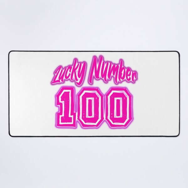 Item preview, Pink Lucky Number 100 designed and sold by swiftjace.