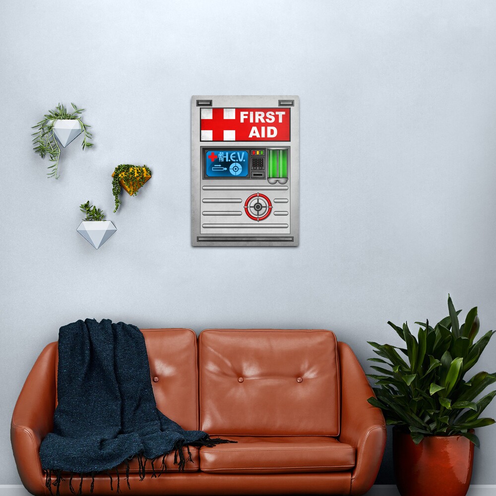 Half Life - Health Charger Metal Print