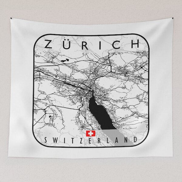 Item preview, ZURICH MAP SWITZERLAND designed and sold by hatimelhag.