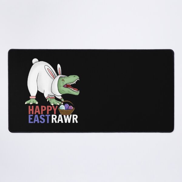 Item preview, Happy eastrawr / t rex in easter bunny costume designed and sold by portrait4you.