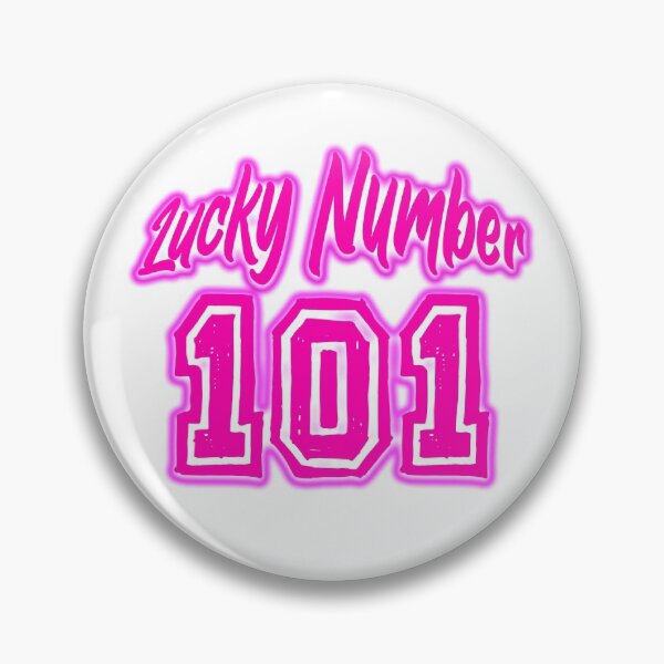 Item preview, Pink Lucky Number 101 designed and sold by swiftjace.