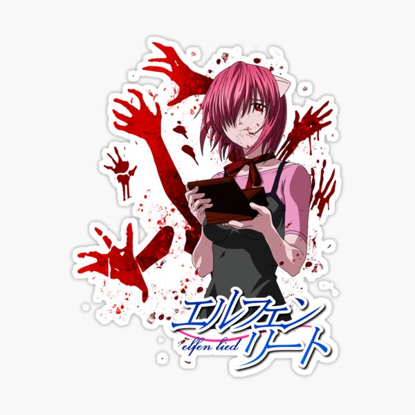Lucy : Diclonius - Elfen Lied Sticker for Sale by Anime-Frenzzzy