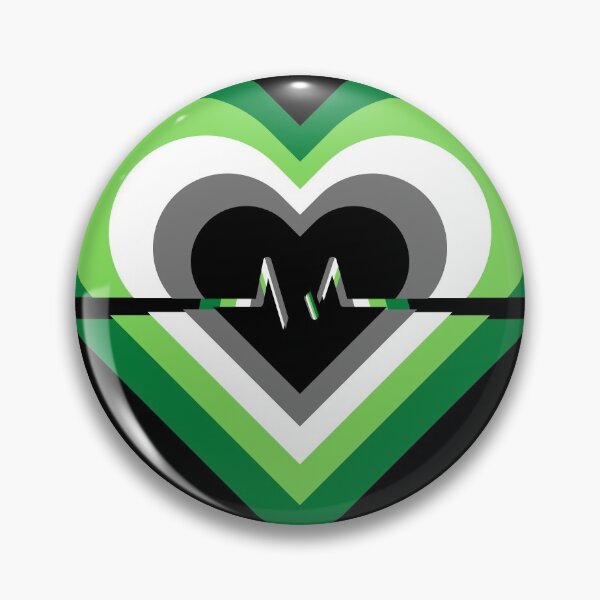 Item preview, Pride Flag Hearts - Aromantic designed and sold by thesassypanda.