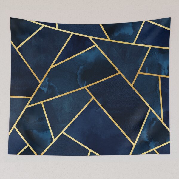 Item preview, Navy & Gold Geo designed and sold by Blue-Banana.