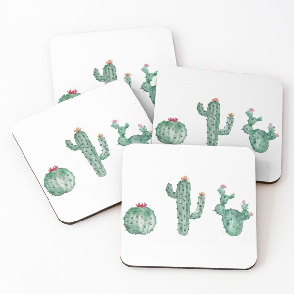 Item preview, Blank Greetings Card - Trio of Cacti - Cute designed and sold by WildBerryArt.