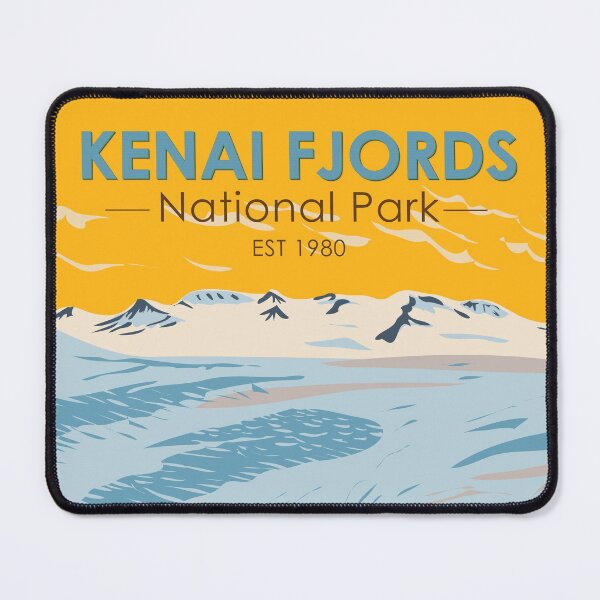 Item preview, Kenai Fjords National Park Harding Icefield Alaska Vintage designed and sold by KrisSidDesigns.