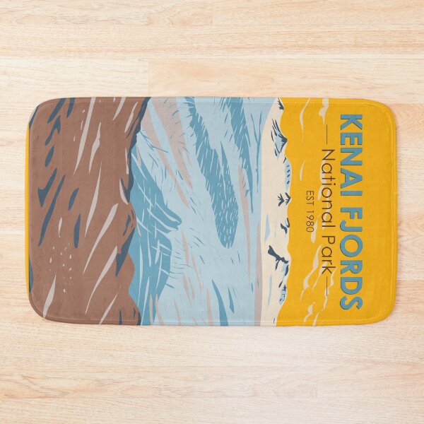 Item preview, Kenai Fjords National Park Harding Icefield Alaska Vintage designed and sold by KrisSidDesigns.