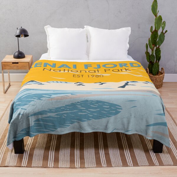 Item preview, Kenai Fjords National Park Harding Icefield Alaska Vintage designed and sold by KrisSidDesigns.