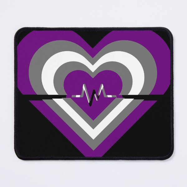 Item preview, Pride Flag Hearts - GreyAsexual designed and sold by thesassypanda.