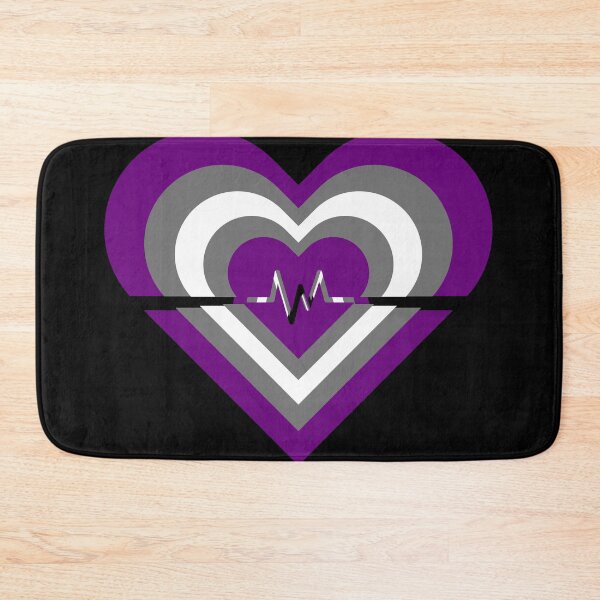 Item preview, Pride Flag Hearts - GreyAsexual designed and sold by thesassypanda.