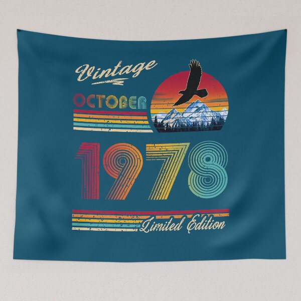 Item preview, October 1978 Birthday designed and sold by GreenSplash.