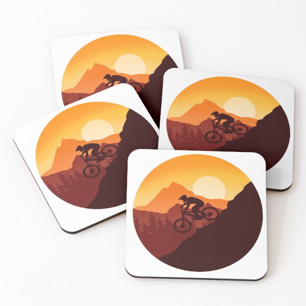 Item preview, mountain biking in nature designed and sold by landscapeworlds.