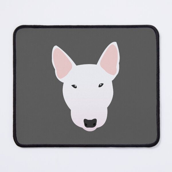 Item preview, White Miniature Bull Terrier designed and sold by KCPetPortraits.