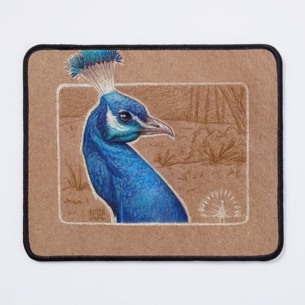 Item preview, Common Blue Peafowl designed and sold by LoisaArt.