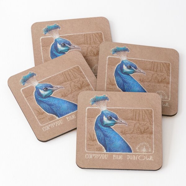 Item preview, Common Blue Peafowl designed and sold by LoisaArt.
