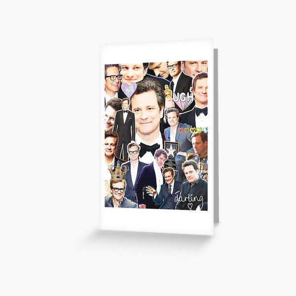 colin firth collage Greeting Card