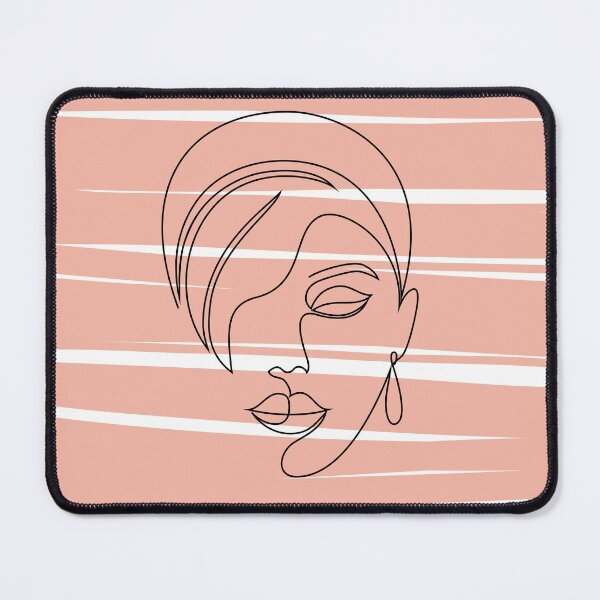 Item preview, Aesthetic Female Face One Line Art Drawing designed and sold by JooArtPrints ★★★★★.