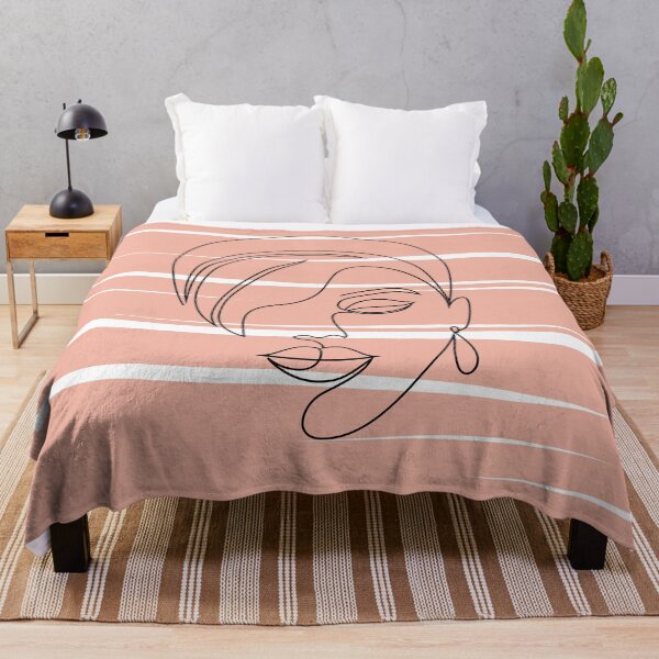 Item preview, Aesthetic Female Face One Line Art Drawing designed and sold by JooArtPrints  ★★★★★.