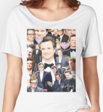 colin firth collage Women's Relaxed Fit T-Shirt