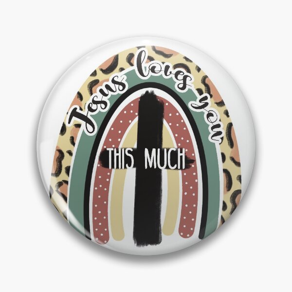 Item preview, Christian Stickers | Christian Apparel | Christian Shirts | Jesus Loves You | Rainbow | Leopard Print | Bible Verse Sticker designed and sold by Sydney Eller.