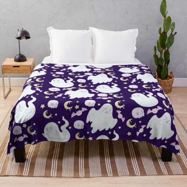 Item preview, Cute Purple Ghost Pattern designed and sold by Preslava Genova.