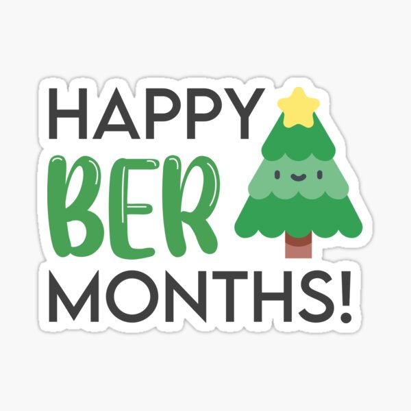 Happy Ber Months Christmas Philippines Sticker