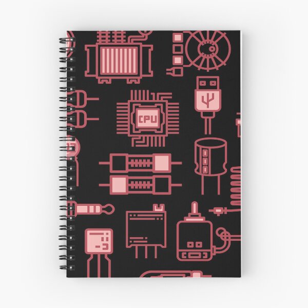 Item preview, Graphic Electronic components collage designed and sold by EngineersArt.