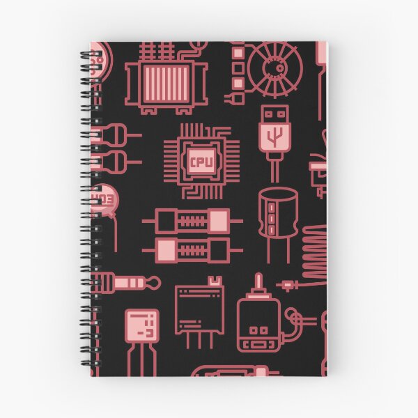 Item preview, Graphic Electronic components collage designed and sold by EngineersArt.