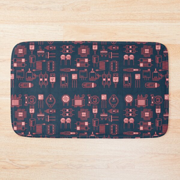 Item preview, Graphic Electronic components collage designed and sold by EngineersArt.